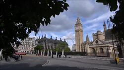 CLEAN : TIMELAPSE: Queen's coffin procession arrives at parliament News Clip