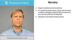 Barratry Instructional Video