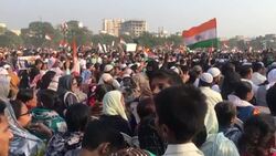 CLEAN : Modi opponent leads protest against anti Muslim law in India's Kolkata News Clip