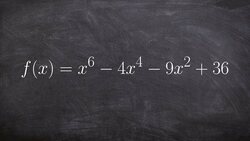 Determine the Zeros for a Polynomial by Factoring Instructional Video