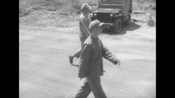 During Korean War, Chinese Communist negotiators at peace talks in Panmunjom, North Korea News Clip