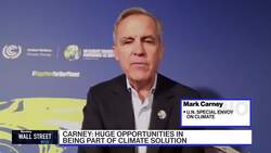 Carney Says Going Green Doesn't Mean Lower Returns News Clip