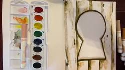 How to Make a Keyhole Collage - Art Lesson Instructional Video