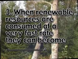 Sustainability and Natural Resources: Video Quiz Instructional Video