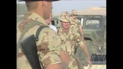 Dan Quayle meeting US Marines in Eastern Saudi Arabia News Clip