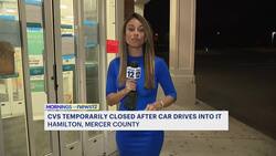 CVS Pharmacy temporarily closed in Hamilton after car drives into building News Clip