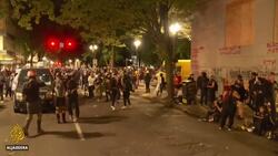 Portland protests against police abuses enter ninth week News Clip