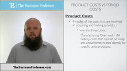 Product Cost vs Period Cost - Accounting Instructional Video
