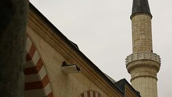The Three Serefeli Mosque in Edirne, Turkey Stock Footage