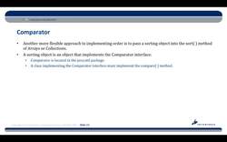 Complete Java SE 8 Developer Bootcamp - Comparator Instructional Video