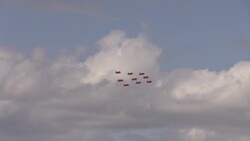 Astronaut Tim Peake flies with Red Arrows News Clip