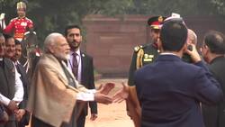 Indian PM welcomes Crown Prince of Saudi Arabia Instructional Video