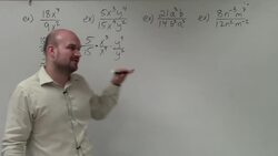 Simplify rational expression using the rules of exponents Instructional Video