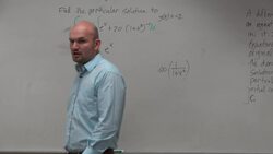 Find the particular solution with exponential and inverse trig Instructional Video