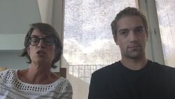 America now 'too scared' to talk about politics, say mother and son voting Democrat News Clip