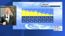 Mostly sunny with highs near 70 for Tuesday; chance for rain by midweek News Clip