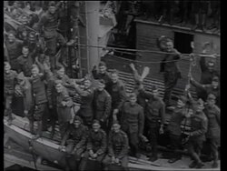 Troops return to US, General Pershing, and victory celebrations, 1918, WWI Stock Footage