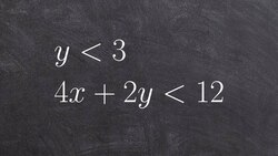 Learn how to graph a system of inequalities with a horizontal boundary line Instructional Video
