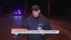 Officials: Lakewood fire 20% contained. 33 acres burned News Clip