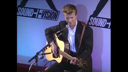 David Bowie at launch of Sound and Vision World Tour News Clip