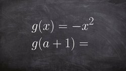 Learn how to evaluate a quadratic function Instructional Video