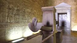 Egypt, Edfu Temple - Sanctuary Stock Footage