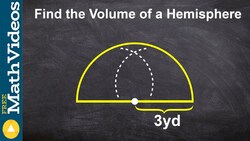 How do you find the volume of a hemisphere Instructional Video