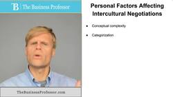 Personal Factors Affecting Intercultural Negotiations Instructional Video