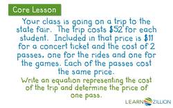 Using Bar Models to Solve Equations Instructional Video