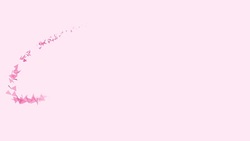 Breast Cancer Awareness pink ribbon 2d animation Stock Footage