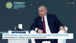 Putin Signs Law Banning 'Extremist' Groups From Elections News Clip
