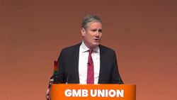 Labour leader makes case for green jobs during speech to GMB congress - full version News Clip