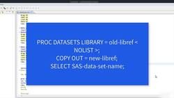 Complete SAS Programming Guide - Learn SAS and Become a Data Ninja - Handling Common Tasks with an Indexed Dataset Instructional Video