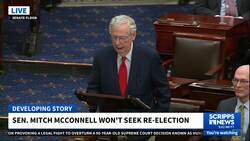Mitch McConnell speaks about decision to not seek reelection News Clip
