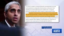 Surgeon General wants tobacco-style warning labels on social media platforms News Clip