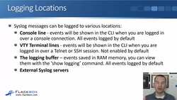 Cisco CCNA 200-301: The Complete Guide to Getting Certified - Syslog Instructional Video