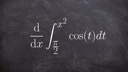 Learn how to find the derivative of the integral Instructional Video