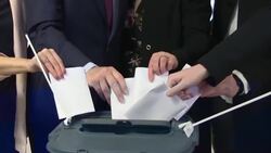 CLEAN : Irish election: Micheal Martin casts his vote in Cork News Clip