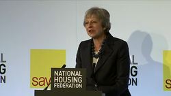 Theresa May's housing speech on injecting £2bn into social housing News Clip