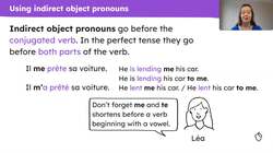 Le 14 juillet : indirect object pronouns me, te, lui, vous, nous, and leur Instructional Video