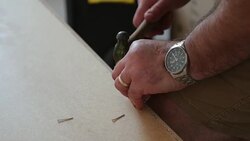 Building a Wardrobe at Home Stock Footage