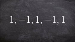 how to write a rule for an alternating sequence Instructional Video