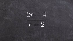 Simplifying a rational expression by factoring out the numerator Instructional Video
