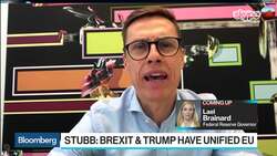 EU 'Quite Unified' by Trump and Brexit, EIB's Stubb Says News Clip