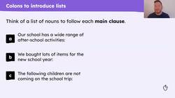Colons: first function Instructional Video