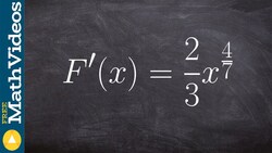 How to find the antiderivative with fractions Instructional Video