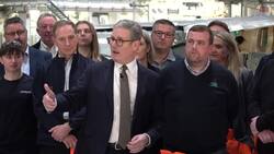 Sir Keir Starmer visits factory in North Wales News Clip