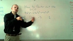How to factor out the GCF of an expression - Free Math Instructional Video