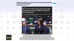 Fact check: Which country is projected to be the fastest growing European economy? News Clip