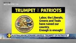 Australian billionaire launches Donald Trump inspired party News Clip